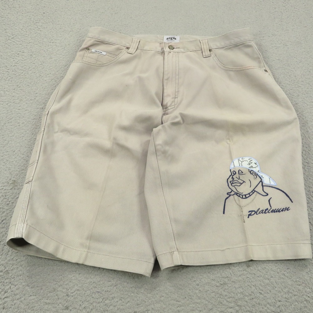 VTG PJ Mark Fat Albert Platinum Carpenter Shorts Mens 36 Baggy Y2K 90s Hip Hop